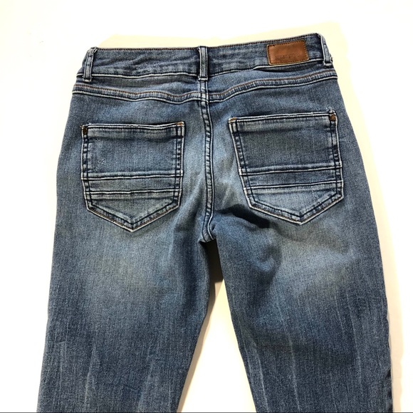 Zara Z1975 Distressed LowRise Stretch Skinny Jeans - Picture 6 of 8